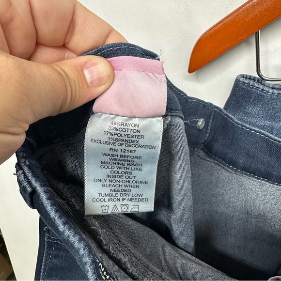 Laurie Felt Silky Seamless Stretch Leggings Jeans Small Dark Wash - Picture 7 of 11